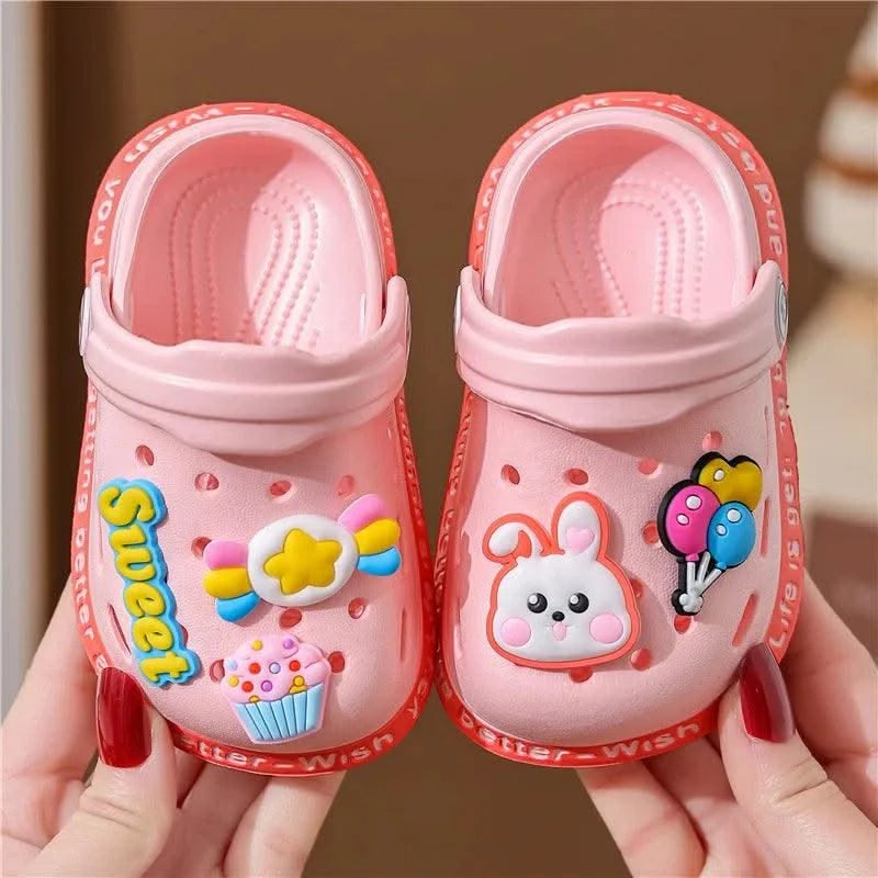 Soft Anti-Skid Cartoon Design Hole Sandals |Children's Shoes | Summer Wear For Boys Girls | Kids Shoes/Slippers | Baby Shoes