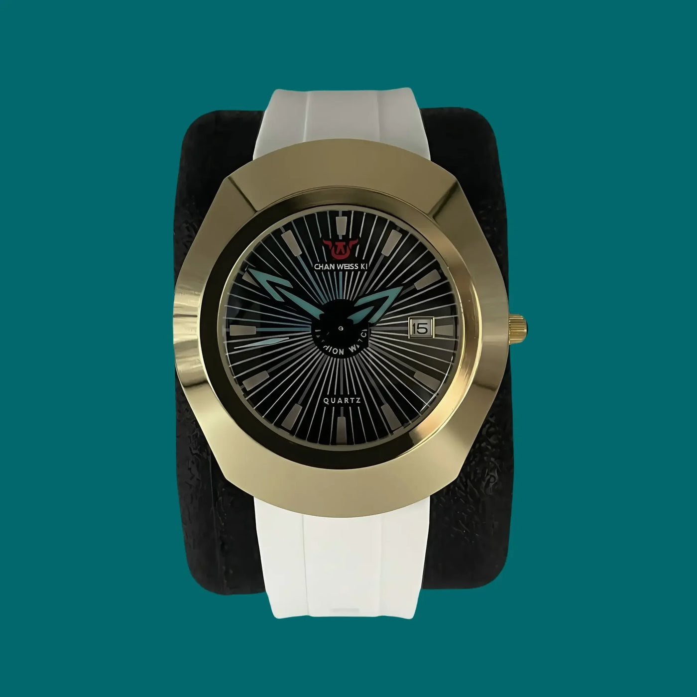 Premium High-End Fashion Quartz Men's Watch – Waterproof, Date Display, Comfortable Imported Rubber Strap