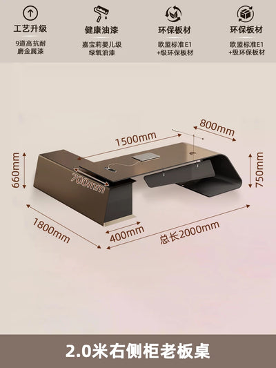 Design Organizer Office Desk Reading Nordic Quality Secretary Computer Desks Light Luxury In Stock Mesa Escritorio Furniture