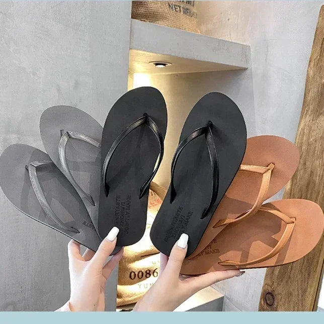 Women's Non-Slip Summer Flip Flops - Beach/Outdoor Casual Sandals, Fashion Slippers for Ladies, Comfortable Holiday Footwear