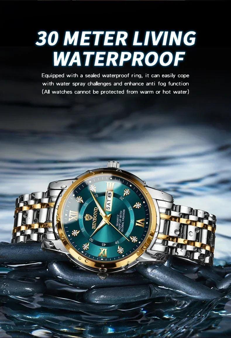 2025 top brand luxury fashion diver watch men 30atm waterproof date clock sport watches mens quartz wristwatch relogio