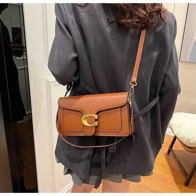 Luxury - grade 2025 women’s exclusive small square shoulder bag - solid - color aesthetic niche - style design& daily