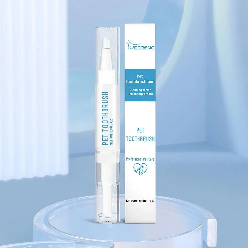 Pet Toothbrush Pen Teeth Clean Fresh Breath Pet Toothbrush Paste Brush One Easy To Use Cat Tooth Brush ToothbrushSet Accessories