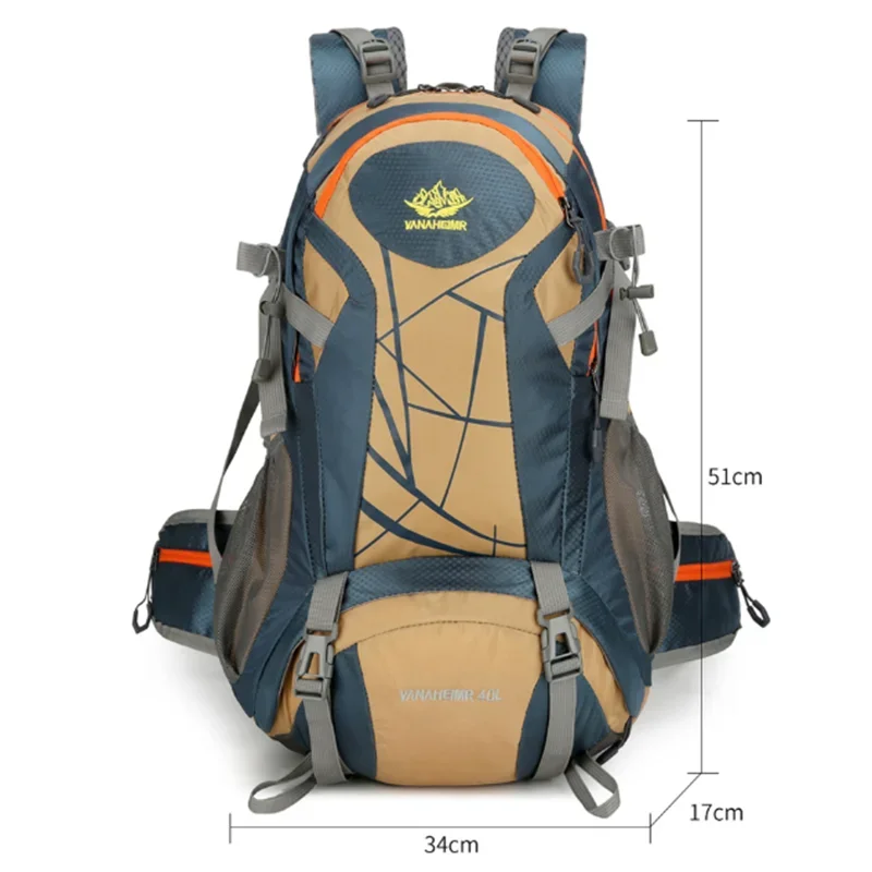 Mountain Backpacks Outdoor Solid Color Camping Bag Travel  Hiking Tactical Bags Breathable Waterproof Nylon Rainy Day Sport bag
