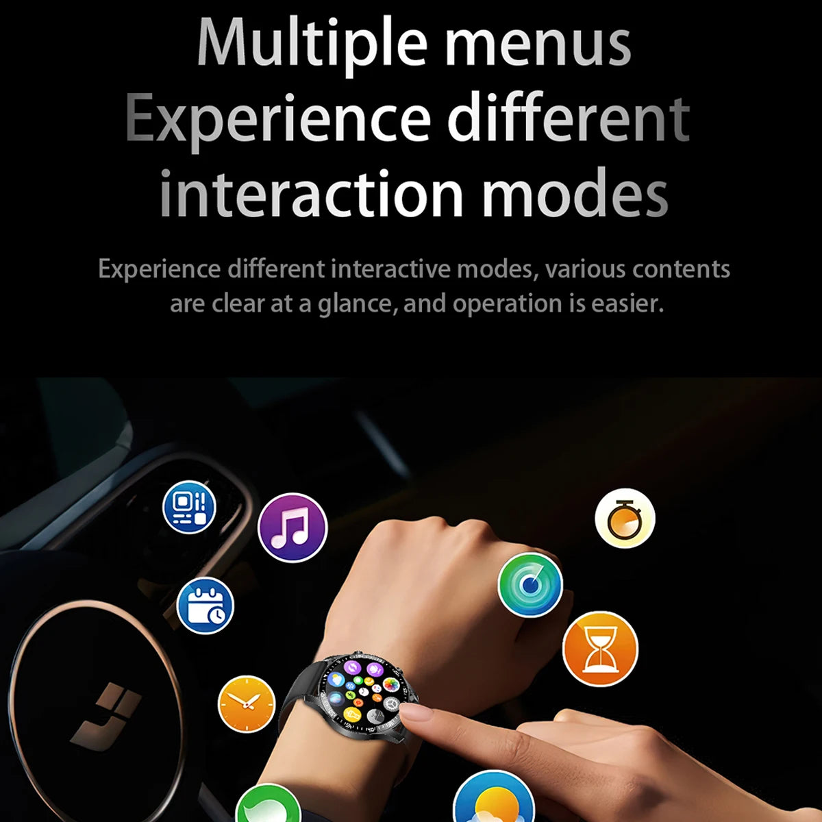 New Smart Watch 2025 1.5-inch Display Screen Bluetooth Calling Multiple Sports Modes For Android&IOS Men Women Smartwatch