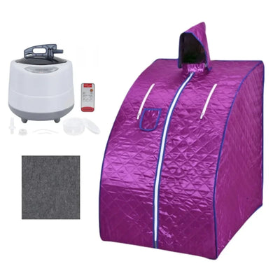 Portable Steam Sauna Beneficial Skin 2.0L Steamer Pot 1000W Slimming Bath SPA Strong Stainless Steel Bracket Sauna Room