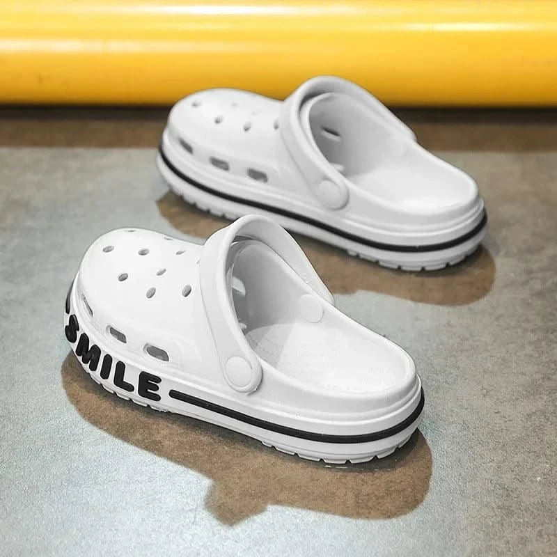 Luxury Children Clogs Girls Boy Slippers Sandals Summer Beach Indoor Slides Thick Sole Comfortable Sports Boy Shoes Slippers