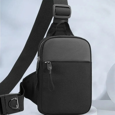 Men's Chest Bag Fashion Small Canvas Shoulder Crossbody Bags for Man Mini Cloth Sling Sport Cross Phone Male Handbag