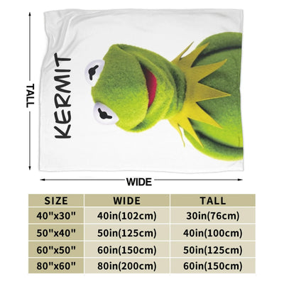 Kermit Muppet Muppets Blankets Fleece Textile Decor   Multifunction Super Warm Throw Blankets for Bed Office Bedspreads