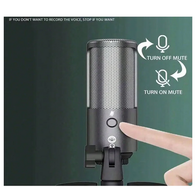 BTLIFE-USB Gaming Microphone Kit For PC, PS4/5- Condenser Cardioid Mic Set With RGB Light, For Streaming Compatible