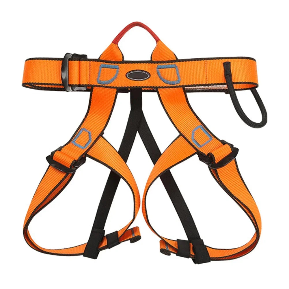 Outdoor Rock Climbing Harness Professional Sports Harnesses Waist Support Half Body Safety Belt Aerial Survival Mountain Tools