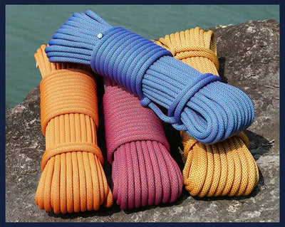 8mm Climbing Rope Outdoor Tree Rock Equipment Mountaineering Lifeline Emergency Survival Safety Gear Escape Rescue Static Rope