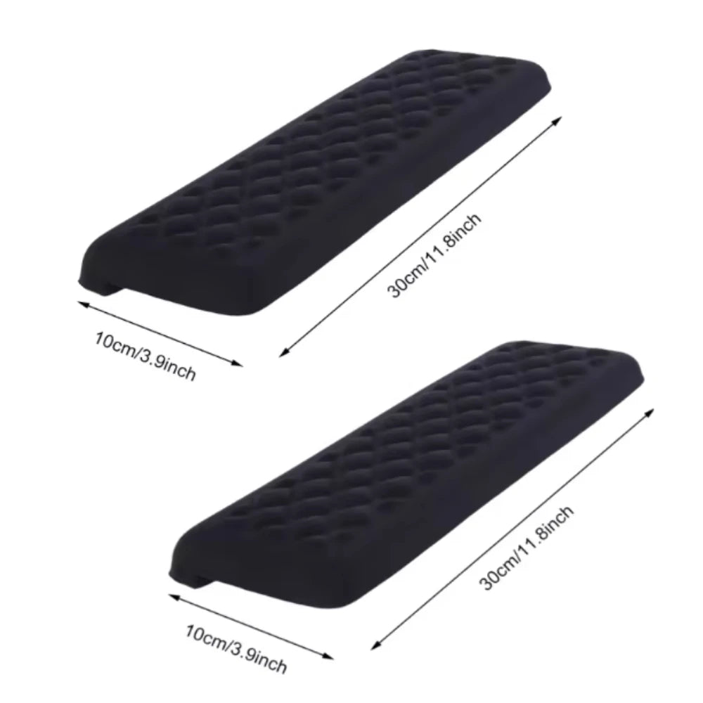 2Pcs L-Shaped Keyboard Mouse Pad Memory Foam Elbow Pillow Ergonomic Desk Edge Cushion Keyboard Wrist Rest Pad for Gaming Office
