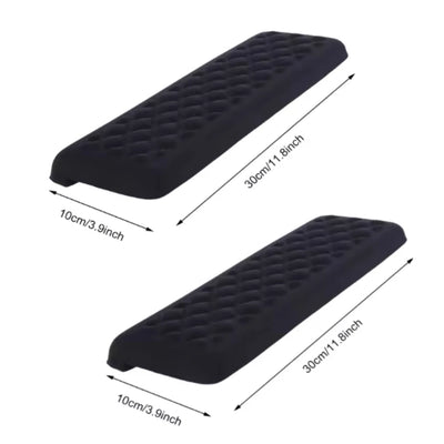 2Pcs L-Shaped Keyboard Mouse Pad Memory Foam Elbow Pillow Ergonomic Desk Edge Cushion Keyboard Wrist Rest Pad for Gaming Office