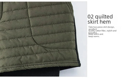 Winterfleece-lined Women's Tights Two-piece Illusionshorts Autumn/winter Thickened Cotton Wadded Trousers Warm Leggings