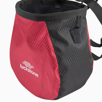 Bouldering Chalk Bag Storage Pockets Rock Climbing Chalk Bag with Chalk Brush Magnesium Powder Bag for Climbing Weightlifting