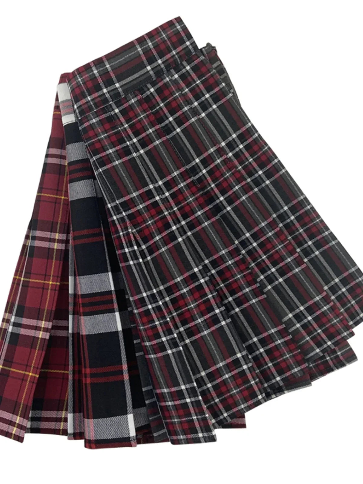 Skirts Summer A-line School Clothes For Women Y2k Skirt With Shorts Plaid Pleated High Waisted Ropa Dama Korean Style Skort