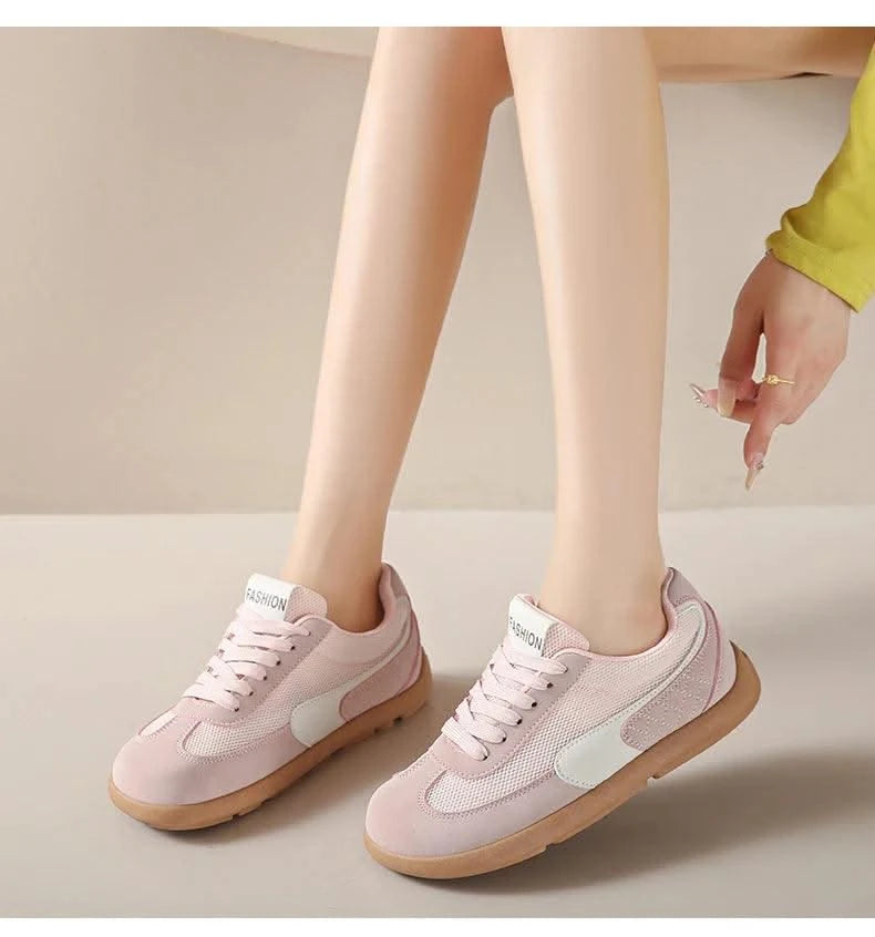 Women's Shoes Fashion Trend College Style Wide Toe Soft Comfortable Flat Casual Shoes Outdoor Casual Sports Shoes Women Sneaker