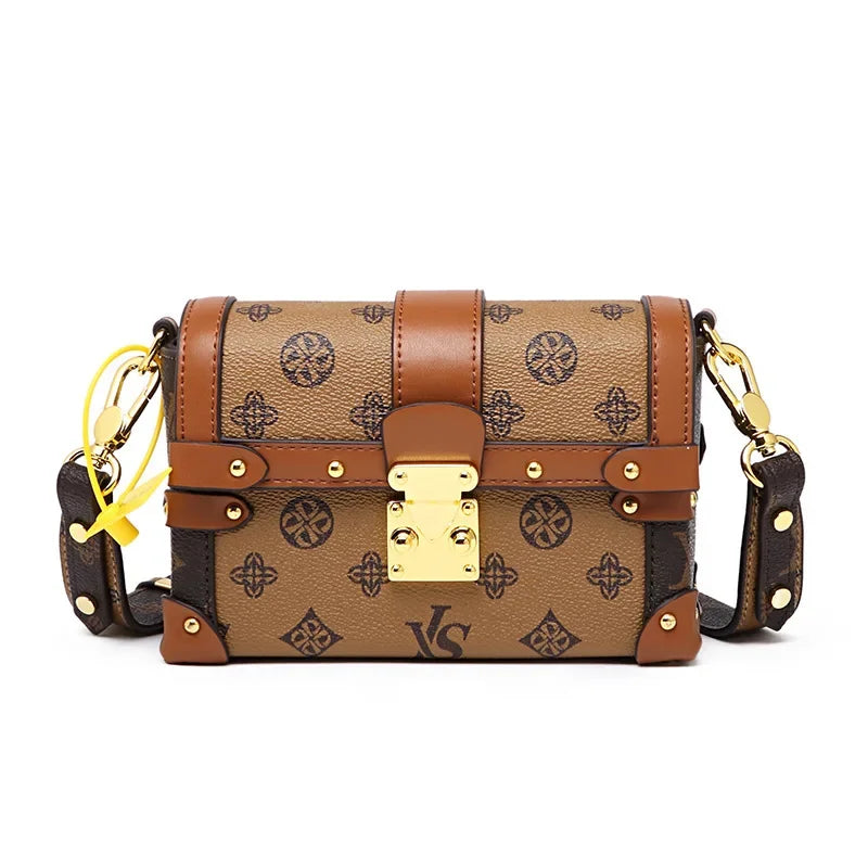 Women's Leather Hand Bag Fashionable And Elegant By Famous Designer Luxury Brand Classic Shoulder For Daily