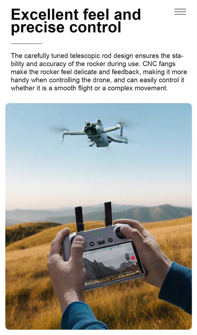 Remote Control Joysticks for DJI Air 3 RC 2/RC Aluminium Alloy For DJI Mini 3 Pro/Mini 3/Mavic 3 Pro/Mini 4 Pro Drone Accessory