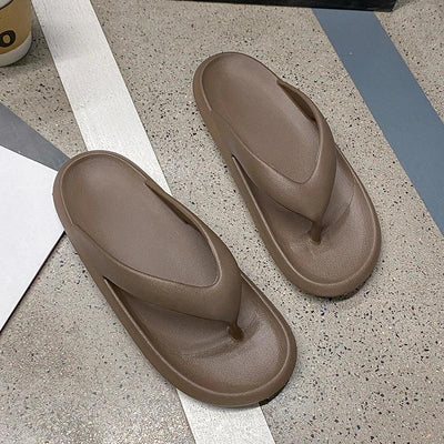 Women's Classy Flip-Flops for Women, Summer Flip-Flops for Beach Couples, New Thick-Soled Outer Wear Sandals for Men, Bathroom Bathing Non-Slip Slippers
