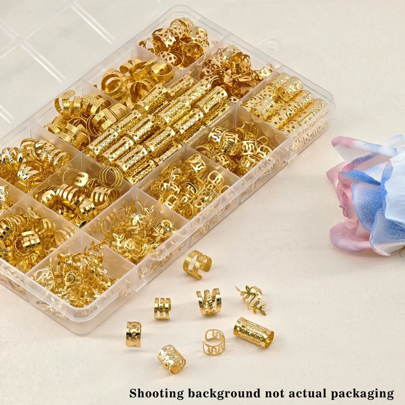 220pcs Hair Accessories, Loc Jewelry For Braids, Women's Hair Jewelry, Metal Hair Ring Cuff For Dreadlocks Accessories