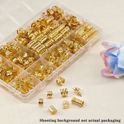 220pcs Hair Accessories, Loc Jewelry For Braids, Women's Hair Jewelry, Metal Hair Ring Cuff For Dreadlocks Accessories