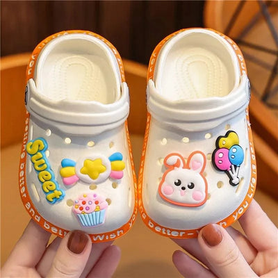 Cartoon Soft Sole Anti Slip Children's Sandals and Slippers | Indoor, Home Shoes For Boys and Girls Kids Shoes