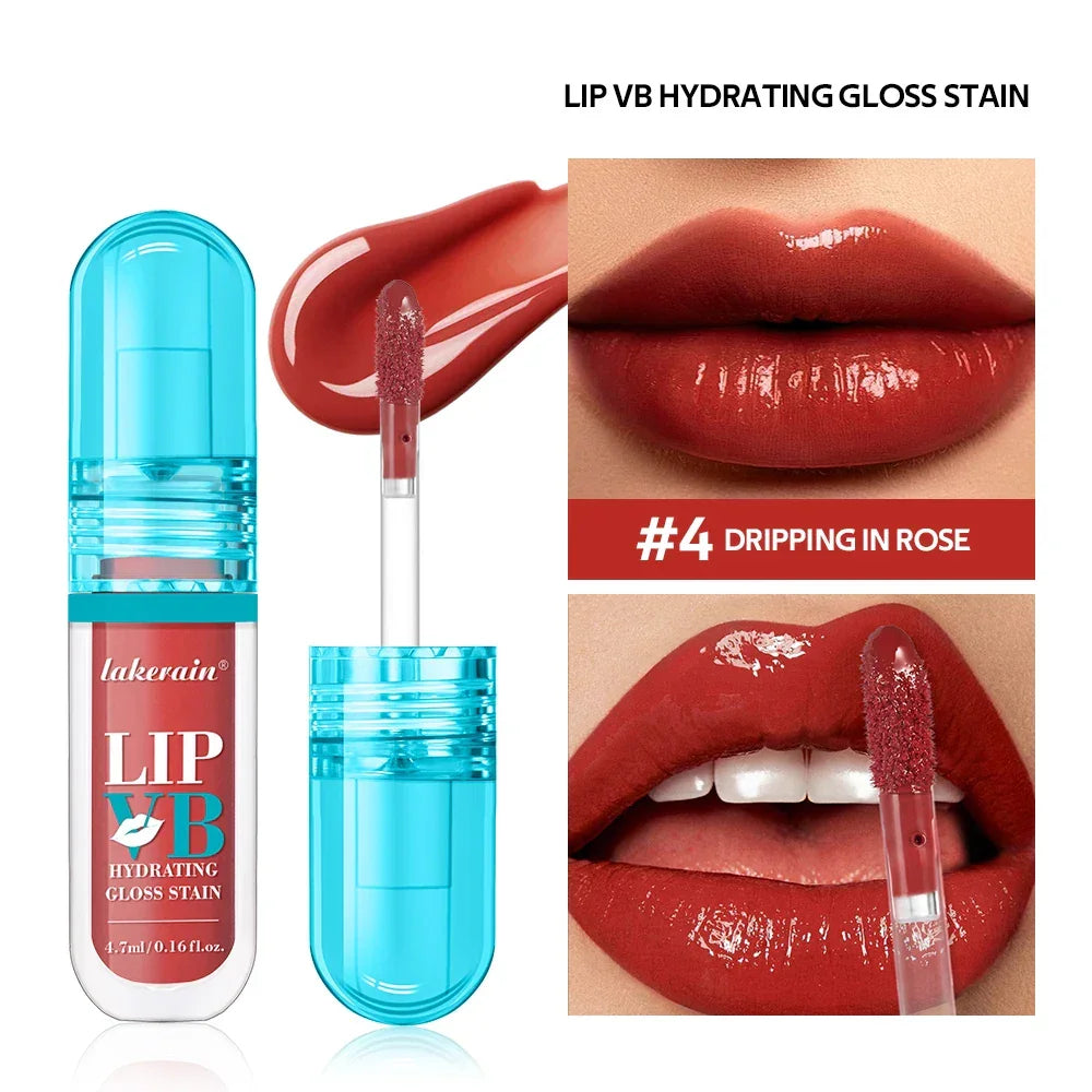 Lip Stain Vb Hydrating Gloss Stain 12Hr Long-Lasting Hydrating Hydra Honey Instant Glossy Wetness Moisturize Nourish Lips Makeup