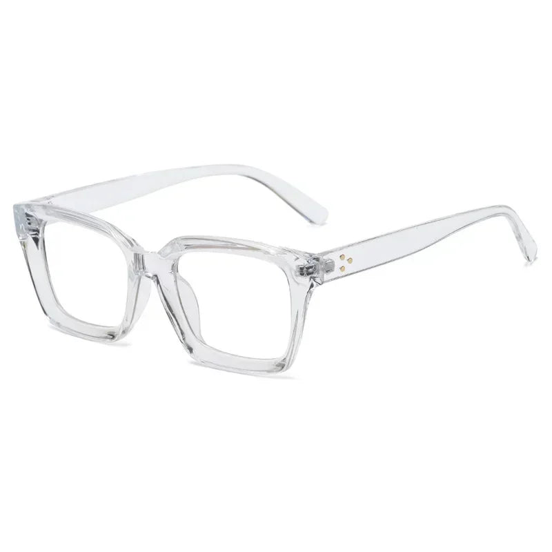 Blue Light Blocking Reading Glasses Frame Square Flat Mirror Round Face Anti-blue Glasses Men and Women Fashion