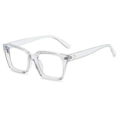 Blue Light Blocking Reading Glasses Frame Square Flat Mirror Round Face Anti-blue Glasses Men and Women Fashion