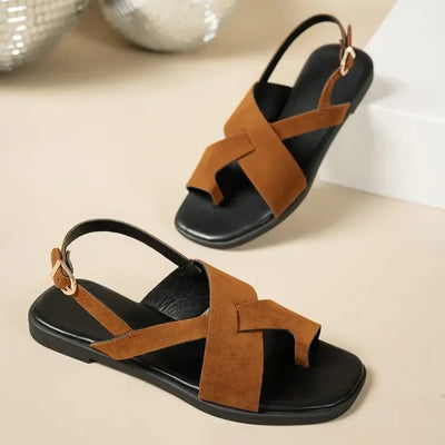 Women's Sandals 2025 New Flat Heels Sandals For Summer Shoes Woman Flip Flops Soft Bottom Beach Summer Footwear Sandalias Mujer