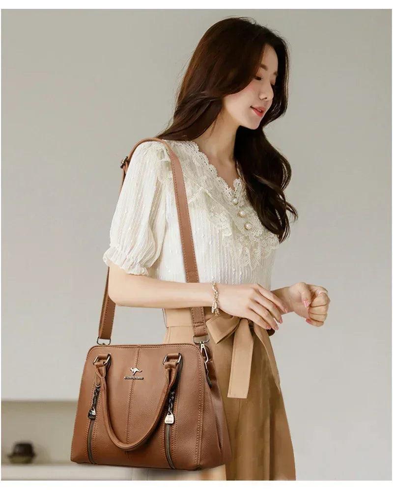 Luxury handbags woman bags designer big shoulder for women’s 2024 trendy large capacity ladies leather hand casual tote