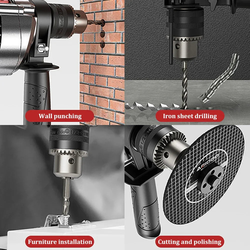 780W Multifunctional household hand drill High-power impact drill Electric screwdriver Wood, steel, wall drilling tools
