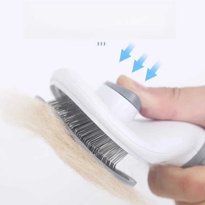 Pet massage comb one-click hair removal cat comb hair removal hair remover
