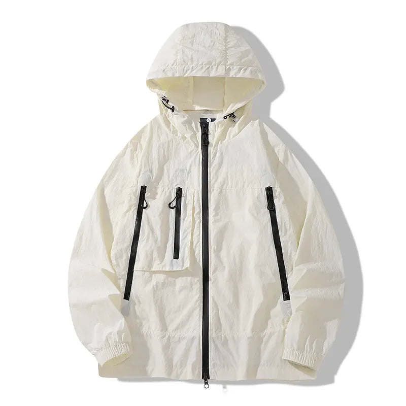 Summer Hooded Jacket Men Women Sun Protection Clothing Fishing Hunting Clothes Quick Dry Skin Windbreaker