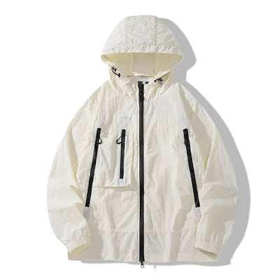 Summer Hooded Jacket Men Women Sun Protection Clothing Fishing Hunting Clothes Quick Dry Skin Windbreaker