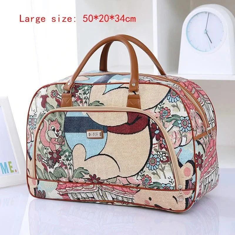 Fashion Cartoon Print Travel Bags for Women