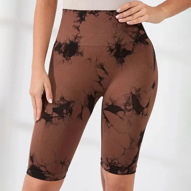 Women Sports Pilates tie-dye Leggings