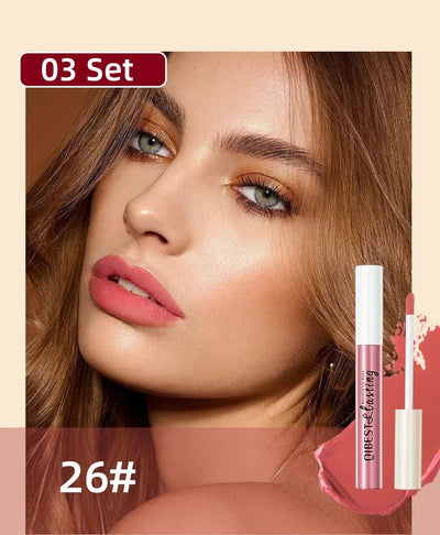 Luxury Matte Lip Gloss Set 12 Waterproof Shades Non Sticky Long Lasting Lipstick Kit For Daily Party Makeup