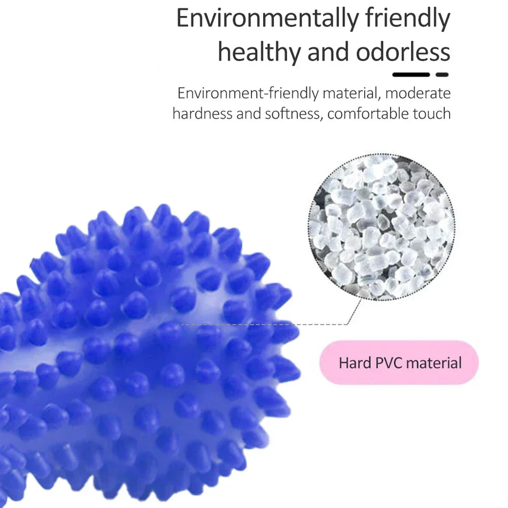 1PCS PVC Peanut Prickle Ball for Fascial Massage Cervical And Plantar Muscle Relaxation Training Exercise Equipment