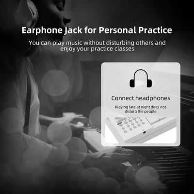 61 Key Foldable Electronic Piano Portable Piano Keyboard w/LED Display/Built-in Battery/Electronic Keyboard Musical Instrument