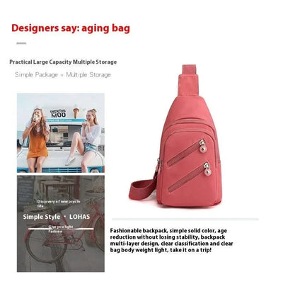 Sling Chest Bag for Women Nylon Fashionable