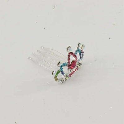 Fashion Women Mini Hairpin Hairclip Headpieces Princess Hair Jewelry Tiara Crown Hair Comb Crystal Rhinestone Flower