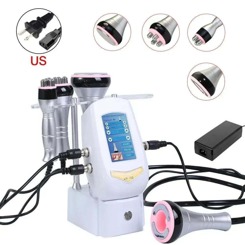 40K Cavitation Machine 4-1 Ultrasonic RF Body Shaping Lose Weight Multipolar Slimming Facial Skin Tightening Lifting Device