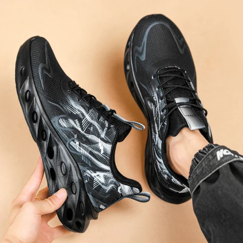 Mens Athletic Shoes Lightweight Breathable Running Sneakers Comfortable Trainers Non Slip Walking Shoes Men Sports Footwear