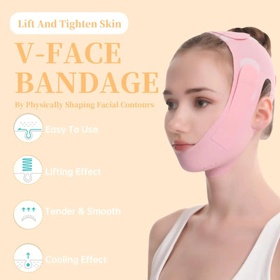New Reusable Face Slimming Bandage Women V Line Face Shaper Chin Cheek Lift Up Belt Facial Massage Strap Skin Care Beauty Tools