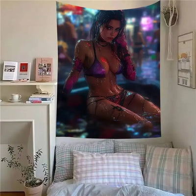 Sexy girl Tapestry Hippie Wall Hanging Tapestries for Living Room Home Dorm Decor Art Home Decor