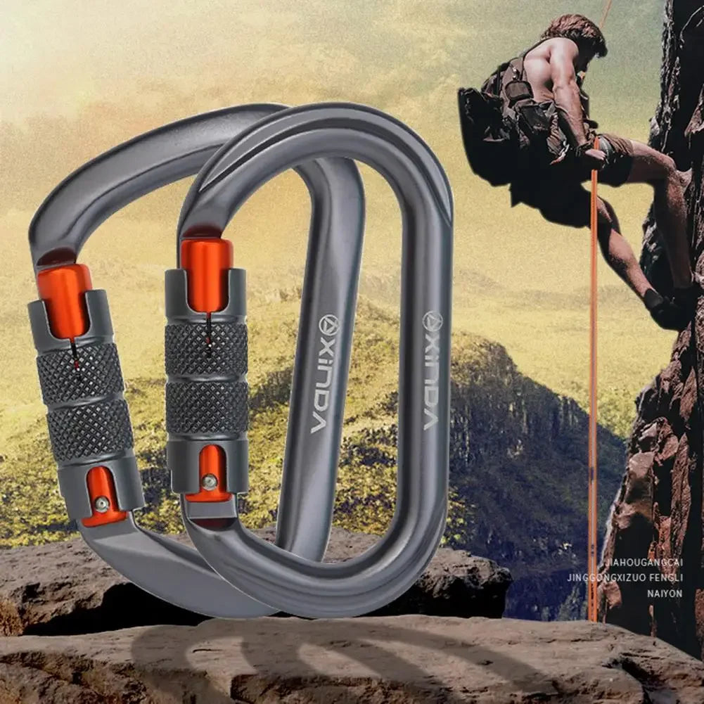 Practical Climbing Clip Climbing Equipment Smooth Surface Ultra-light Climbing Carabiner for Mountaineering