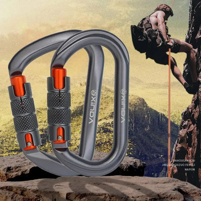 Practical Climbing Clip Climbing Equipment Smooth Surface Ultra-light Climbing Carabiner for Mountaineering